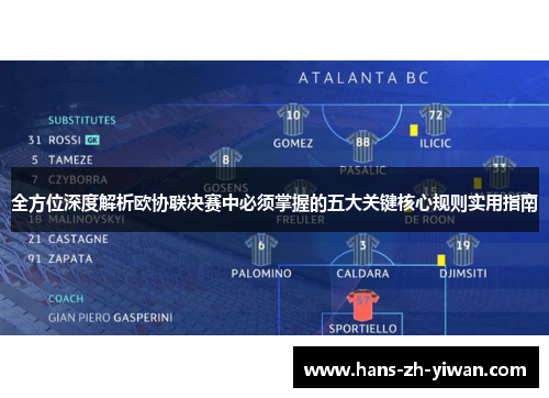 全方位深度解析欧协联决赛中必须掌握的五大关键核心规则实用指南