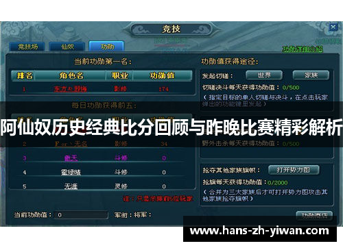 阿仙奴历史经典比分回顾与昨晚比赛精彩解析